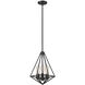 Dawes 3 Light 13 inch Matte Black Indoor Pendant Ceiling Light